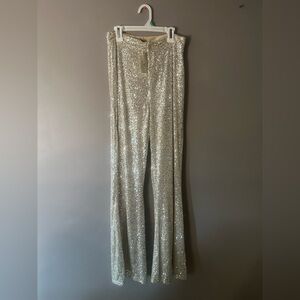 Windsor Silver Wide Leg Jumpsuit